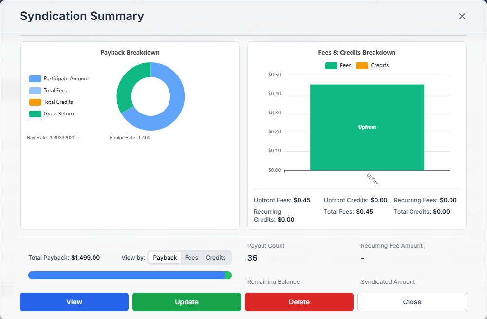AI My Advance dashboard